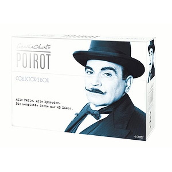 Agatha Christie - Poirot, Collector's Box. Alle Fälle. Alle Episoden. Die komplette Serie, Agatha Christie, Clive Exton, Anthony Horowitz, Nick Dear, Russell Murray, David Renwick, Andrew Marshall, Douglas Watkinson, Kevin Elyot