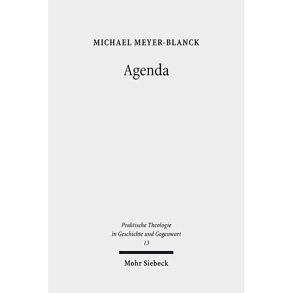 Agenda, Michael Meyer-Blanck