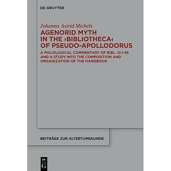 Agenorid Myth in the ?Bibliotheca? of Pseudo-Apollodorus, Johanna Astrid Michels