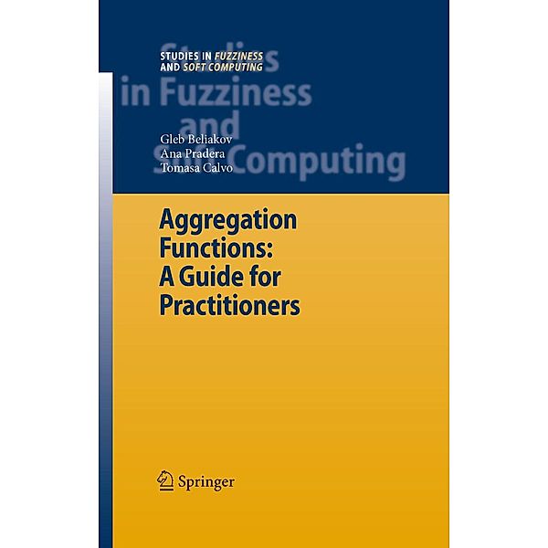 Aggregation Functions: A Guide for Practitioners / Studies in Fuzziness and Soft Computing Bd.221, Gleb Beliakov, Ana Pradera, Tomasa Calvo