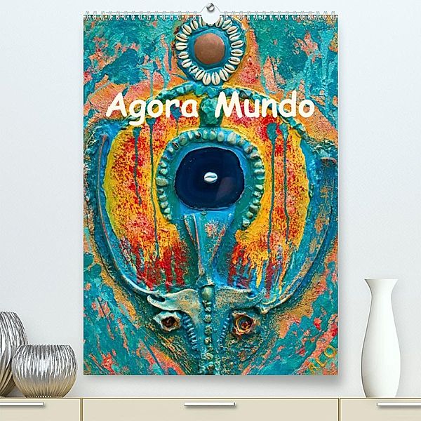 Agora Mundo (Premium, hochwertiger DIN A2 Wandkalender 2023, Kunstdruck in Hochglanz), YEHKRI.COM A.C.C. - Toutes les oeuvres de René LOUISE