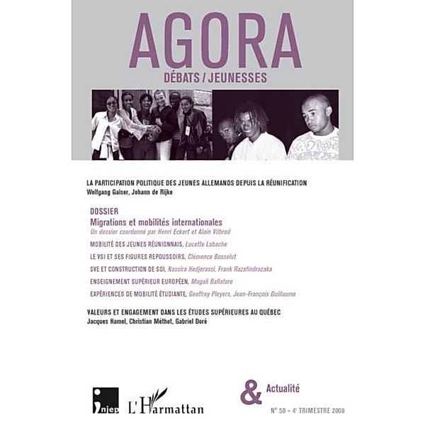 Agora - No50, 4e trimestre 2008 - debats/jeunesses / Hors-collection, Jean-Alexis Mfoutou