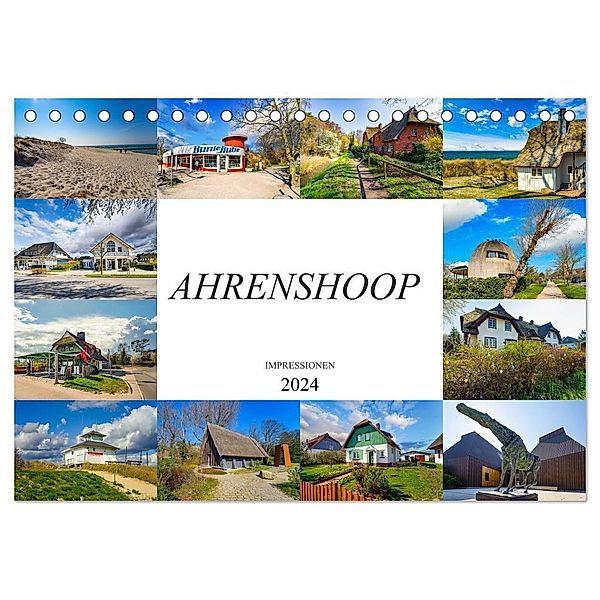 Ahrenshoop Impressionen (Tischkalender 2024 DIN A5 quer), CALVENDO Monatskalender, Dirk Meutzner