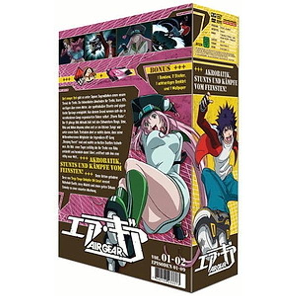 Air Gear-Box, Vol. 01-02, Dvd-anime Box