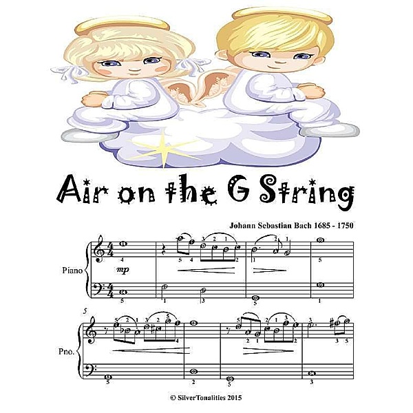 Air On the G String - Easiest Piano Sheet Music Junior Edition, Silver Tonalities