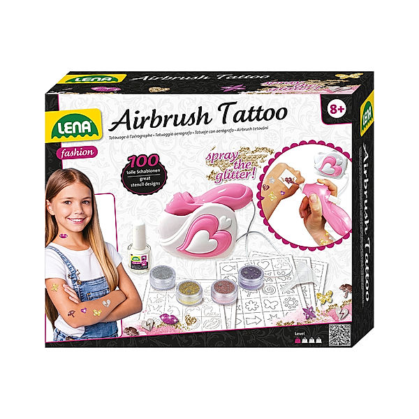 LENA® Airbrush-Set TATTOO STUDIO in bunt