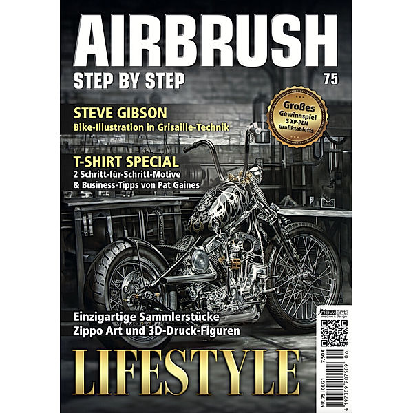 Airbrush Step by Step 75, Steve Gibson, Mark Rush, Arturo Verano, Cesar Deferrari, Aiste Nau