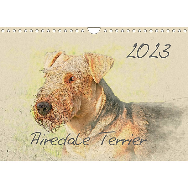 Airedale Terrier 2023 (Wandkalender 2023 DIN A4 quer), Andrea Redecker