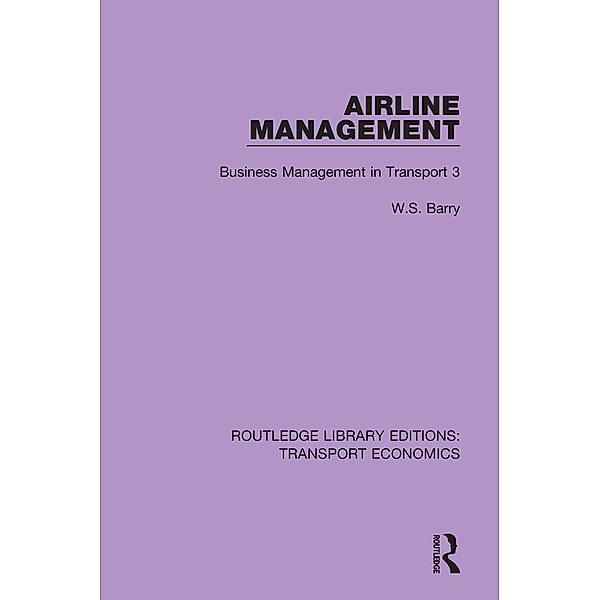Airline Management, W. S. Barry
