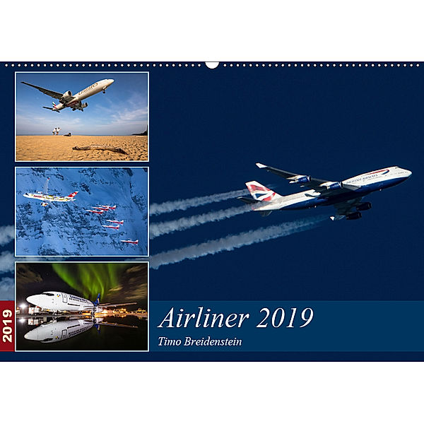 Airliner 2019 (Wandkalender 2019 DIN A2 quer), Timo Breidenstein