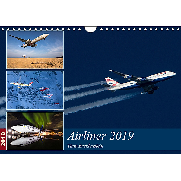 Airliner 2019 (Wandkalender 2019 DIN A4 quer), Timo Breidenstein