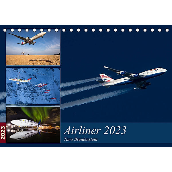 Airliner 2023 (Tischkalender 2023 DIN A5 quer), Timo Breidenstein