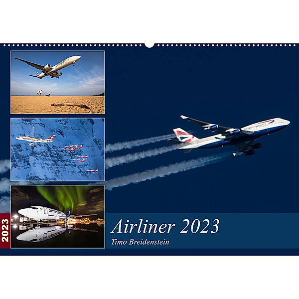 Airliner 2023 (Wandkalender 2023 DIN A2 quer), Timo Breidenstein