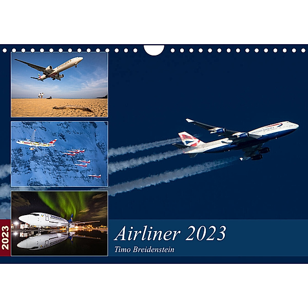 Airliner 2023 (Wandkalender 2023 DIN A4 quer), Timo Breidenstein