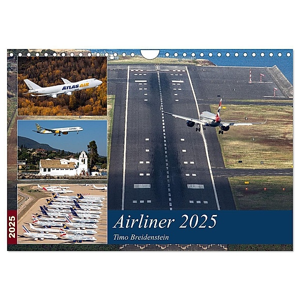 Airliner 2025 (Wandkalender 2025 DIN A4 quer), CALVENDO Monatskalender, Calvendo, Timo Breidenstein