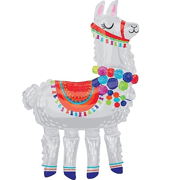 AirWalker Llama Folienballon P93 verpackt 96cm x 147cm