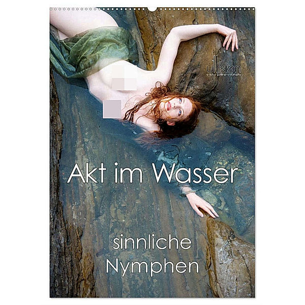 Akt im Wasser - sinnliche Nymphen (Wandkalender 2024 DIN A2 hoch), CALVENDO Monatskalender, Ulrich Allgaier