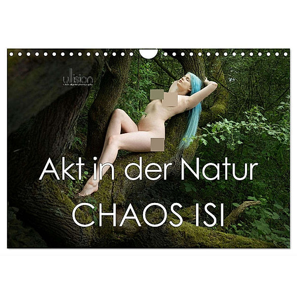 Akt in der Natur - Chaos Isi (Wandkalender 2024 DIN A4 quer), CALVENDO Monatskalender, Ulrich Allgaier