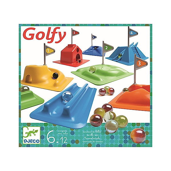 Djeco Aktivitätenspiel GOLFY in bunt