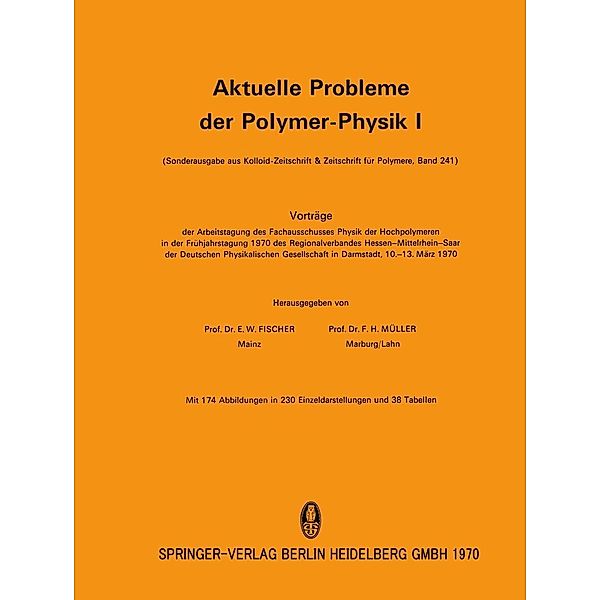 Aktuelle Probleme der Polymer-Physik I / Aktuelle Probleme der Polymer-Physik Bd.1