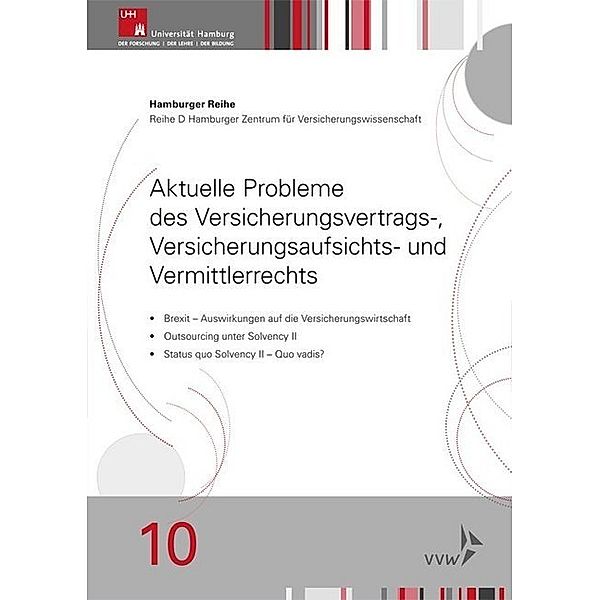 Aktuelle Probleme des Versicherungsvertrags-, Versicherungsaufsichts- und Vermittlerrechts