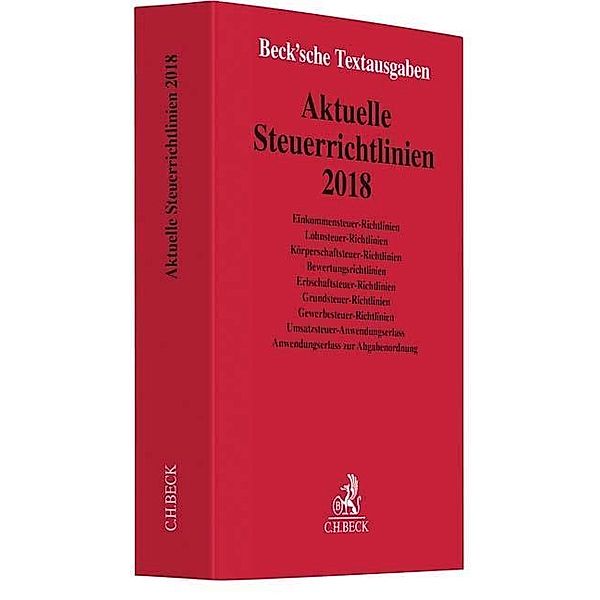 Aktuelle Steuerrichtlinien 2018