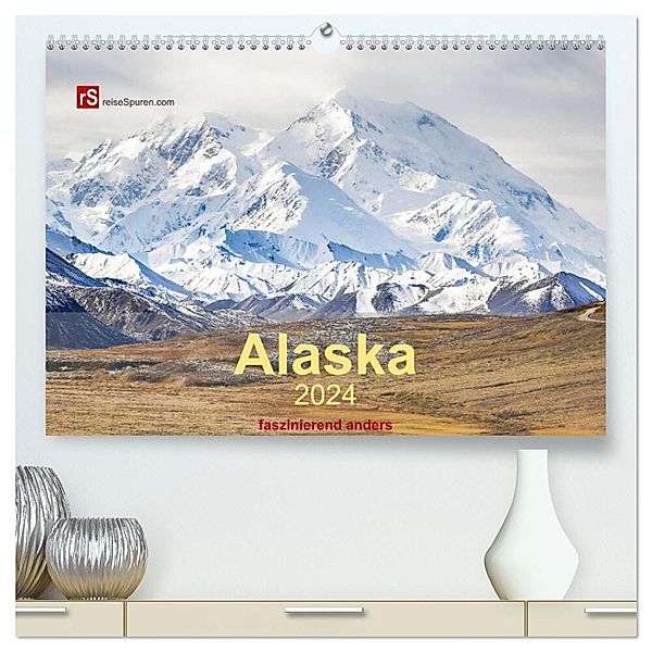 Alaska 2024 - faszinierend anders (hochwertiger Premium Wandkalender 2024 DIN A2 quer), Kunstdruck in Hochglanz, Uwe Bergwitz