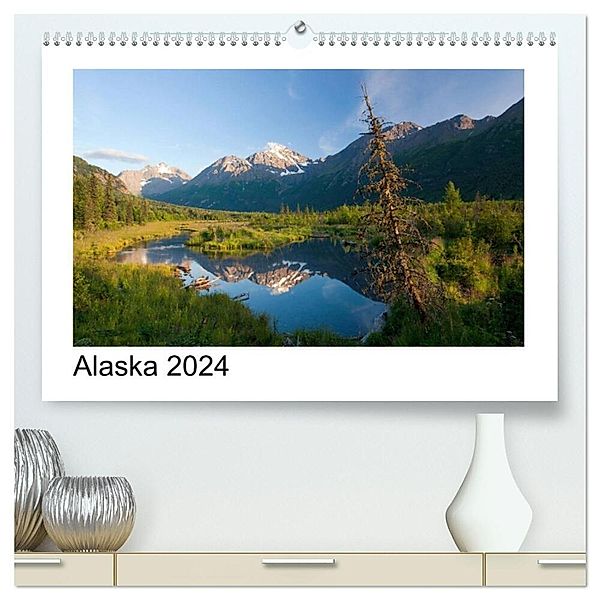 Alaska 2024 (hochwertiger Premium Wandkalender 2024 DIN A2 quer), Kunstdruck in Hochglanz, Kalender365.com