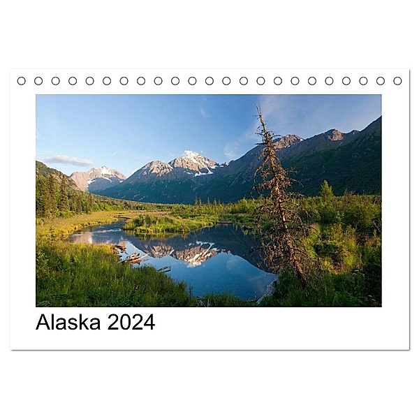 Alaska 2024 (Tischkalender 2024 DIN A5 quer), CALVENDO Monatskalender, Kalender365.com