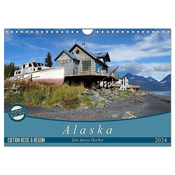 Alaska - der kurze Herbst (Wandkalender 2024 DIN A4 quer), CALVENDO Monatskalender, Flori0