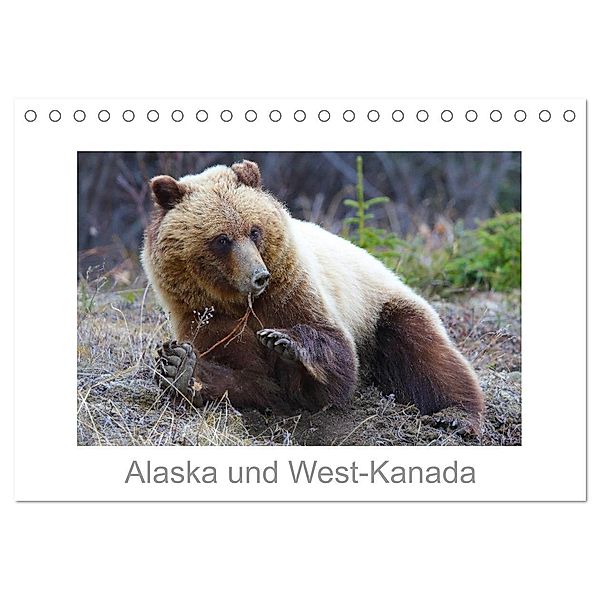 Alaska und West-Kanada (Tischkalender 2024 DIN A5 quer), CALVENDO Monatskalender, Carsten Braue