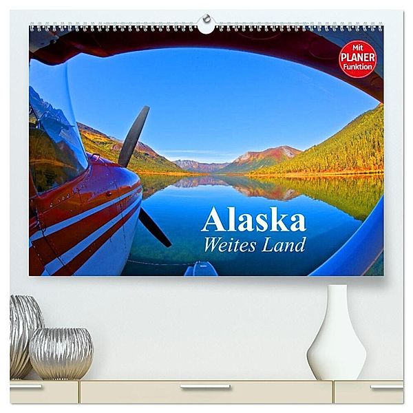 Alaska - Weites Land (hochwertiger Premium Wandkalender 2025 DIN A2 quer), Kunstdruck in Hochglanz, Calvendo, Elisabeth Stanzer