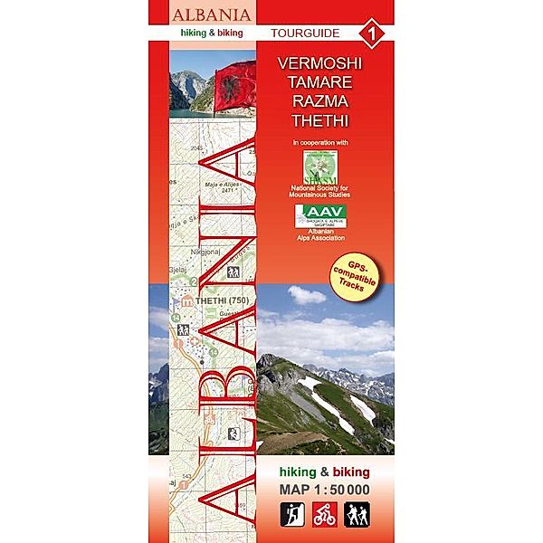 Albania hiking & biking 1:50000