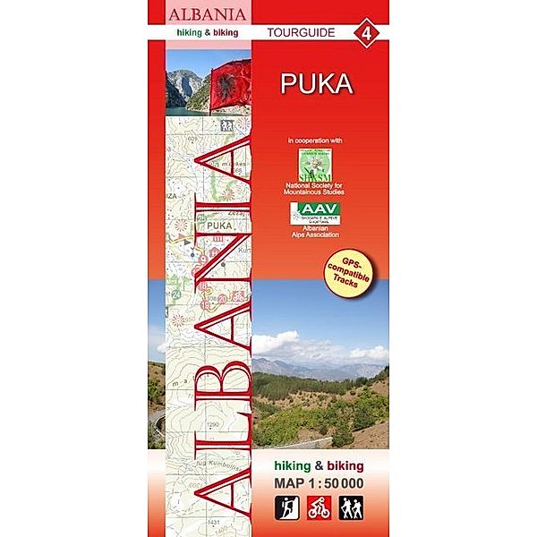 Albania hiking & biking 1:50000, Huber Kartographie Gmbh