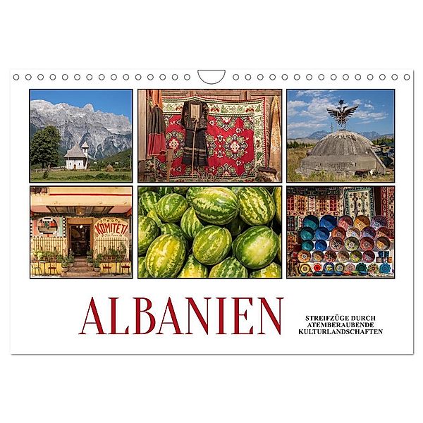 Albanien - Streifzüge durch atemberaubende Kulturlandschaften (Wandkalender 2024 DIN A4 quer), CALVENDO Monatskalender, Christian Hallweger