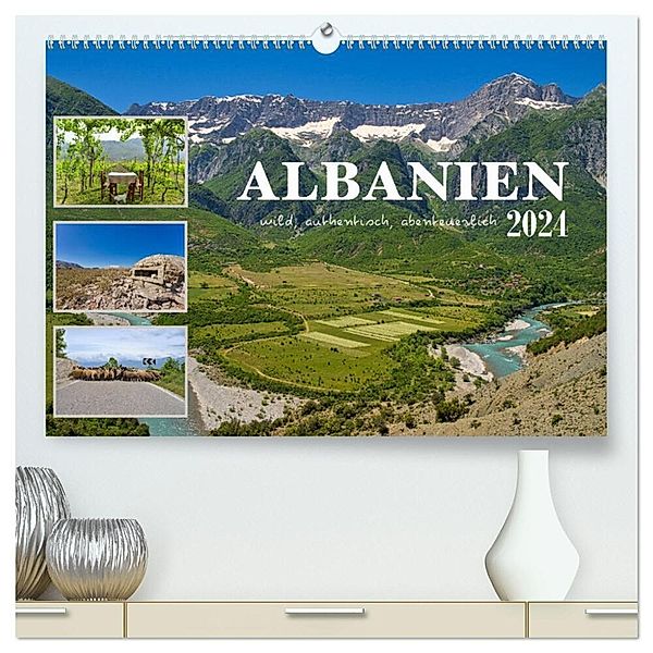 Albanien - wild, authentisch, abenteuerlich (hochwertiger Premium Wandkalender 2024 DIN A2 quer), Kunstdruck in Hochglanz, Mathias Calabotta