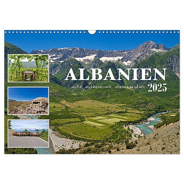 Albanien - wild, authentisch, abenteuerlich (Wandkalender 2025 DIN A3 quer), CALVENDO Monatskalender, Calvendo, Mathias Calabotta