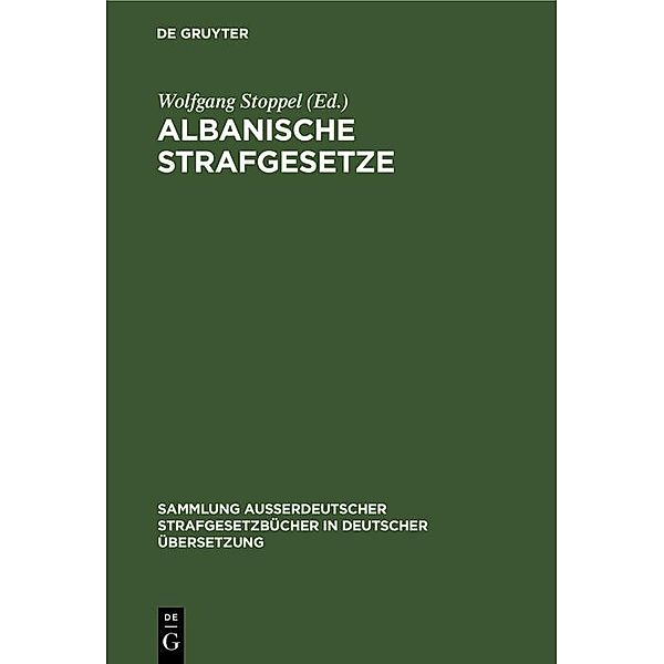 Albanische Strafgesetze