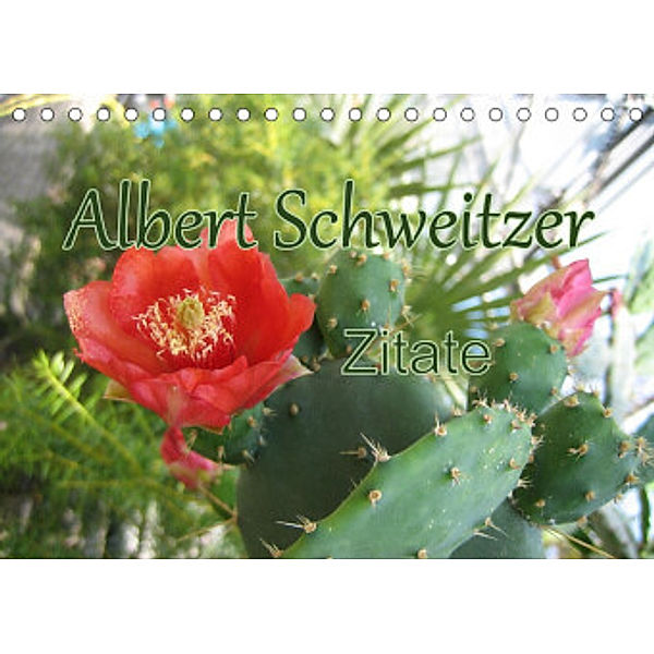Albert Schweitzer Zitate (Tischkalender 2022 DIN A5 quer), M. Lindner (Fotos)