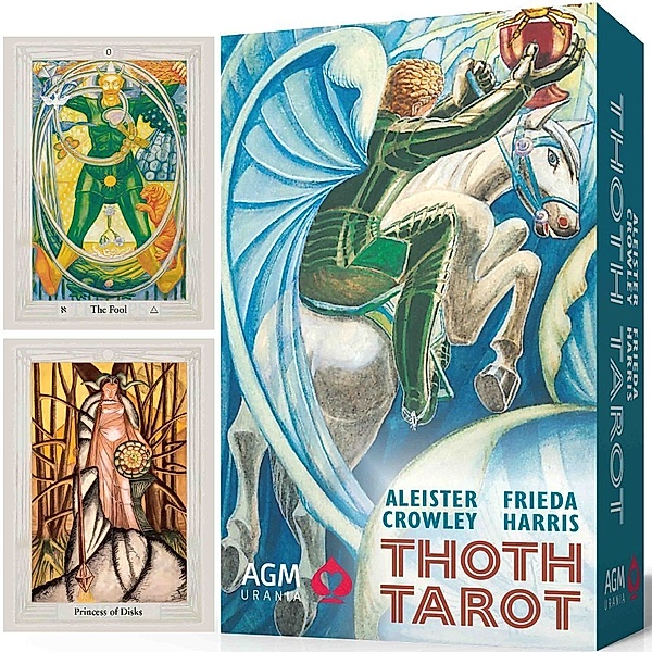 Aleister Crowley Thoth Tarot (Standard Edition, English, GB), m. 1 Buch, m. 78 Beilage, Aleister Crowley, Frieda Harris
