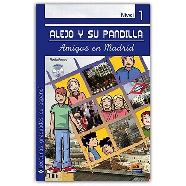 Alejo y su pandilla: Amigos en Madrid, m. Audio-CD, Flavia Puppo