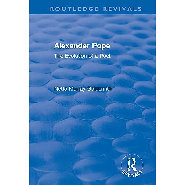 Alexander Pope, Netta Murray Goldsmith