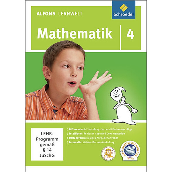 Alfons Lernwelt, Mathematik: Alfons Lernwelt Lernsoftware Mathematik - aktuelle Ausgabe, DVD-ROM