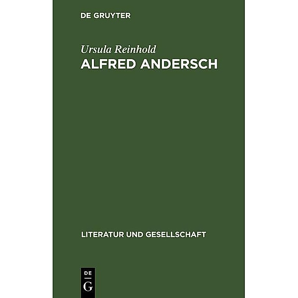 Alfred Andersch, Ursula Reinhold