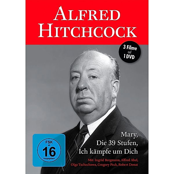 Alfred Hitchcock: 3 Filme auf einer DVD, Tschechowa, Bergmann, Peck, Abel, Donat