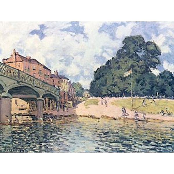 Alfred Sisley - Brücke von Hampton Court - 100 Teile (Puzzle)