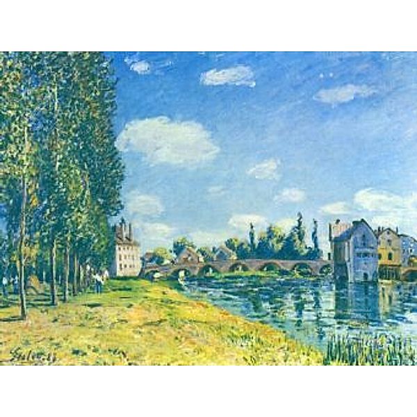 Alfred Sisley - Brücke von Moret im Sommer - 100 Teile (Puzzle)