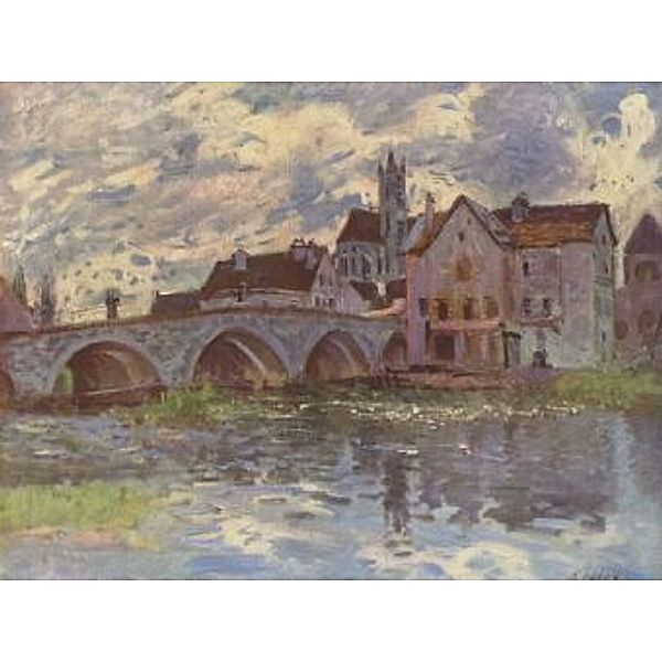 Alfred Sisley - Brücke von Moret-sur-Loing - 100 Teile (Puzzle)