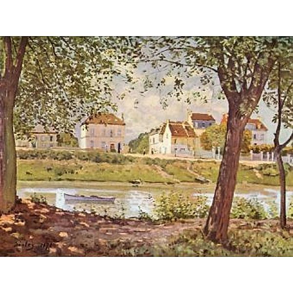 Alfred Sisley - Dorf am Ufer der Seine - 2.000 Teile (Puzzle)