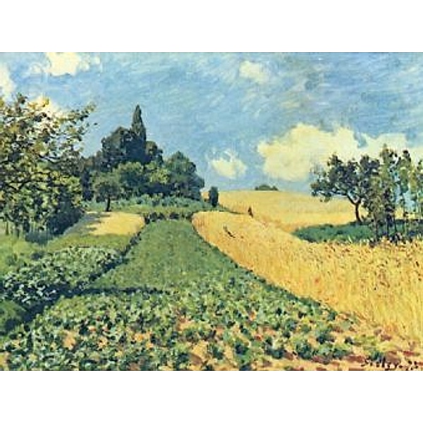 Alfred Sisley - Getreidefelder auf den Hügeln von Argenteuil - 200 Teile (Puzzle)
